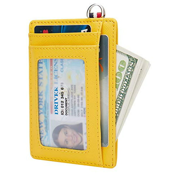 Artificial Leather Card Money Wallets Pocket ID Holder Rfid Blocking Wallet D 